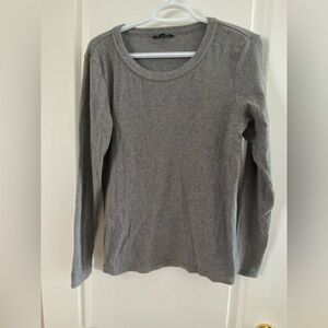 Gray Long Tahari Sleeve Women's Top